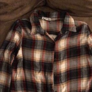 Plaid button up